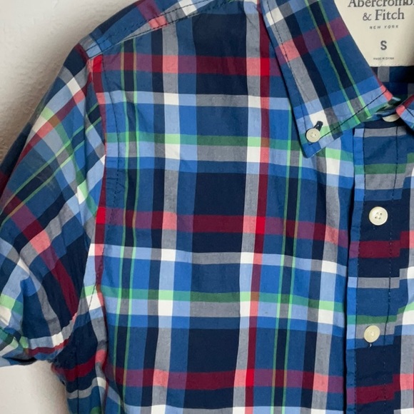 Abercrombie & Fitch New York Muscle Button Down Short Sleeve Sz S - Picture 3 of 5